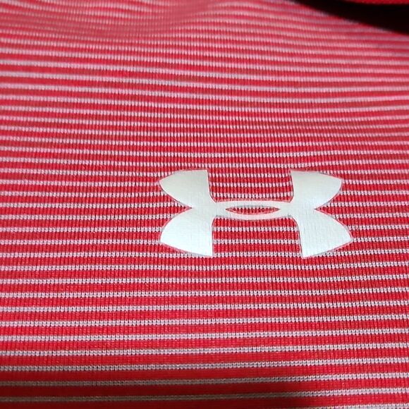 GUC Mens Striped Tech Loose Heatgear 1/2 Zip Pullover - Picture 5 of 7